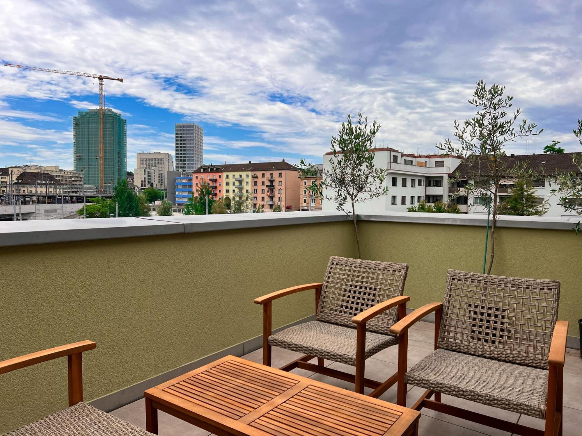 Skyline Rooftop Suite With 2 Balconies -401- Zurych Zewnętrze zdjęcie